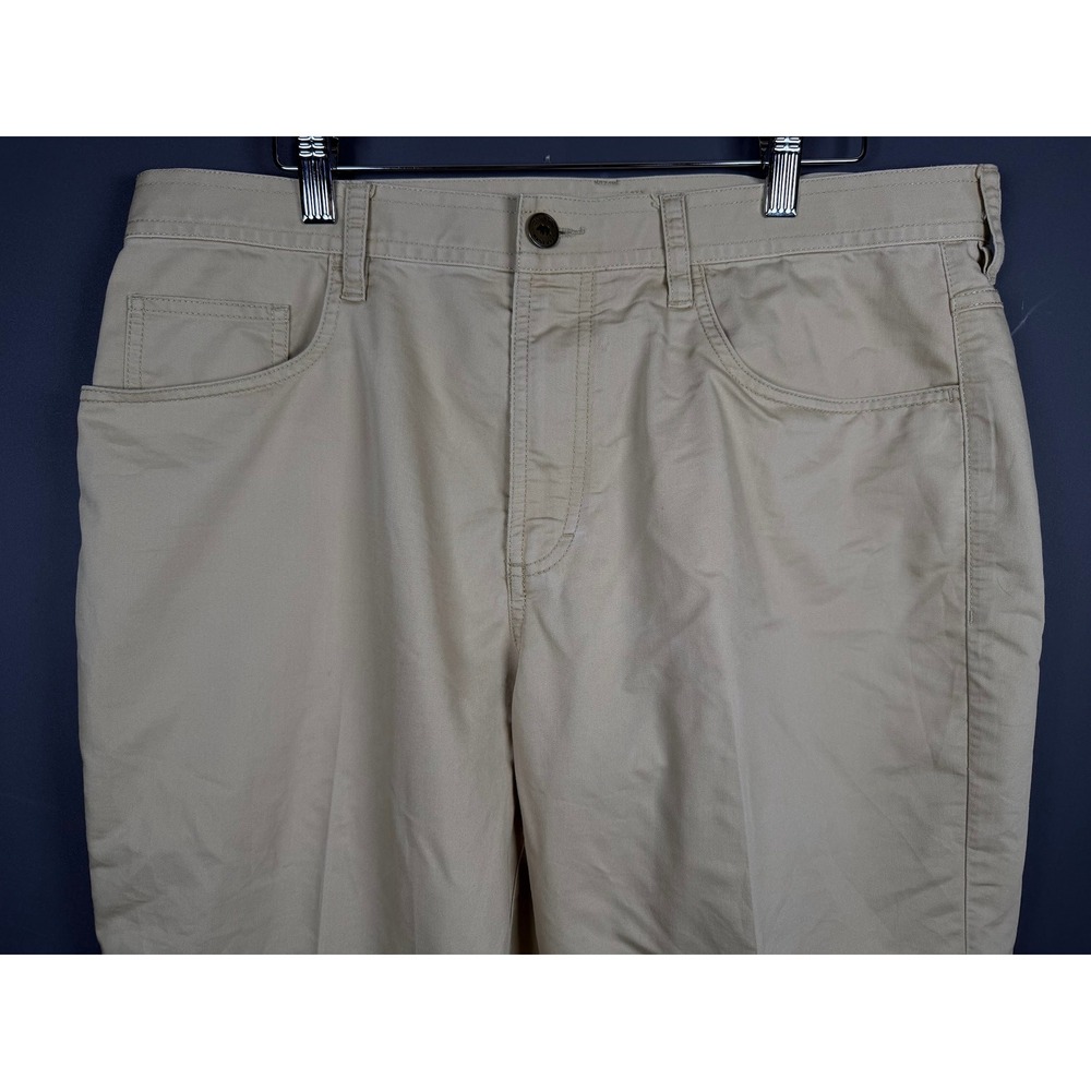 Onward Reserve Mens Pants 36x30 Khaki Tan 5 Pocket Stretch Cotton Blend Straight